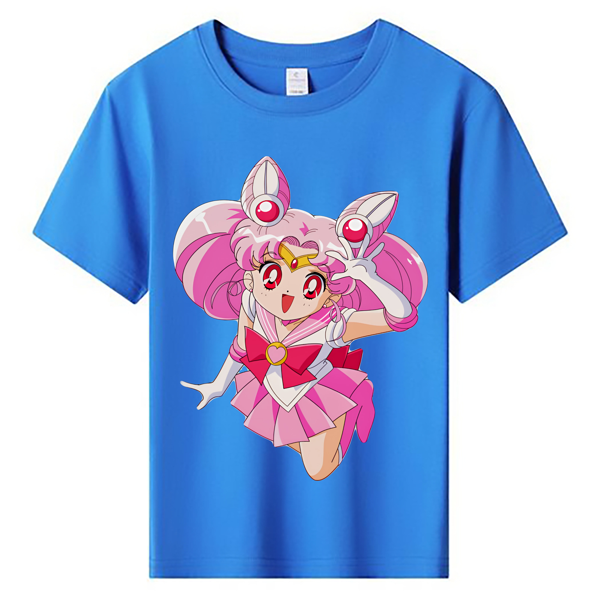 （画像用） 美少女戦士セーラームーン ちびうさ Sailor Moon Chibiusa Tsukino Usagi Small Lady Serenity 綿100％キッズTシャツ（フロントプリント）